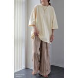 Tシャツ レディース トップス 綿100% 厚手 半袖 オーバーサイズ ゆった | HUG.U | 詳細画像4