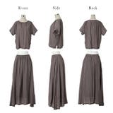 セットアップ レディース 涼しい 2点セット トップス スカート シアー 半袖 | HUG.U | 詳細画像22 