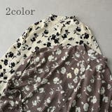 シャツ レディース トップス 花柄 とろみ シワになりにくい お尻が隠れる 長 | HUG.U | 詳細画像11 