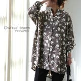 シャツ レディース トップス 花柄 とろみ シワになりにくい お尻が隠れる 長 | HUG.U | 詳細画像12 