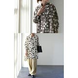 シャツ レディース トップス 花柄 とろみ シワになりにくい お尻が隠れる 長 | HUG.U | 詳細画像20 