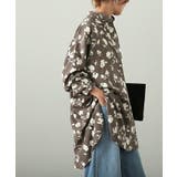 シャツ レディース トップス 花柄 とろみ シワになりにくい お尻が隠れる 長 | HUG.U | 詳細画像9 