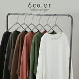 トップス レディース ロンT 綿100％ カットソー ポケット 長袖 Tシャツ | HUG.U | 詳細画像8 