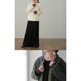 トップス レディース レイヤード インナー レース 袖口 ロンT 長袖 Uネッ | HUG.U | 詳細画像16 