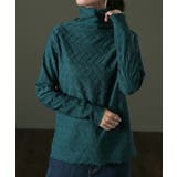 トップス レディース ハイネック インナー 長袖 カットソー タートル レイヤ | HUG.U | 詳細画像5