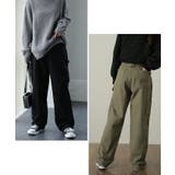 パンツ レディース チノ デニム ストレート ワイドパンツ ボトムス ハイウエ | HUG.U | 詳細画像19