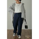 パンツ レディース チノ デニム ストレート ワイドパンツ ボトムス ハイウエ | HUG.U | 詳細画像21