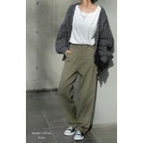 パンツ レディース チノ デニム ストレート ワイドパンツ ボトムス ハイウエ | HUG.U | 詳細画像3