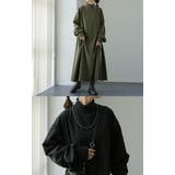 ワンピース ロング ワンピ ナイロン ハイネック 長袖 ロングワンピース 体型 | HUG.U | 詳細画像9 