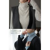 トップス レディース シアー インナー レイヤード シースルー ハイネック 長 | HUG.U | 詳細画像18 