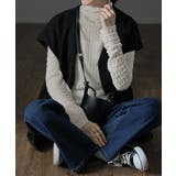 トップス レディース シアー インナー レイヤード シースルー ハイネック 長 | HUG.U | 詳細画像19 