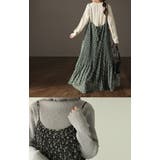 ワンピース ロング 花柄 シフォン レディース キャミワンピ 透け ロングワ | HUG.U | 詳細画像18