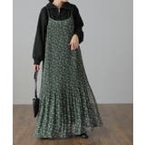 ワンピース ロング 花柄 シフォン レディース キャミワンピ 透け ロングワ | HUG.U | 詳細画像22