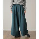 パンツ レディース ワイドパンツ ロング  体型カバー フレアパンツ ボトムス | HUG.U | 詳細画像5 