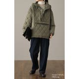 アウター レディース キルティング プルオーバー ジャケット ハーフジップ 中 | HUG.U | 詳細画像3 