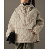 アウター レディース キルティング プルオーバー ジャケット ハーフジップ 中 | HUG.U | 詳細画像5 