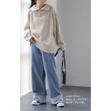 デニム パンツ レディース デニムパンツ ロールアップ ストレッチ ワイドパン | HUG.U | 詳細画像21 