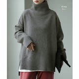 ニット レディース トップス タートルネック セーター ハイネック 長袖 ター | HUG.U | 詳細画像18 