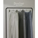 ワイドパンツ レディース 綿100% パンツ ナチュラル ロング ゴム 綿 コ | HUG.U | 詳細画像7 