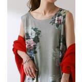 タンクトップ レディース トップス 花柄 ノースリーブ チュニック フラワー | HUG.U | 詳細画像9