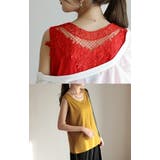 タンクトップ レディース トップス レース タンク 刺繍 バックシャン ノース | HUG.U | 詳細画像8 