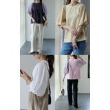 Tシャツ レディース トップス パフスリーブ 半袖 バルーン ぽわん袖 きれい | HUG.U | 詳細画像17 