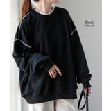 スウェット レディース トップス トレーナー レース 襟 オーバーサイズ つけ | HUG.U | 詳細画像16 