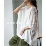 Tシャツ レディース トップス ダブルガーゼ ガーゼ 綿 チュニック ナチュラ | HUG.U | 詳細画像25 