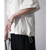 Tシャツ レディース トップス 綿 コットン 裾絞り 体型カバー 半袖 オーバ | HUG.U | 詳細画像18 