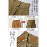 パンツ レディース タックパンツ スラックス カラーパンツ ロング ハイウエス | HUG.U | 詳細画像8 