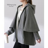 パーカー レディース アウター 2way 長袖 七分袖 トップス スウェット | HUG.U | 詳細画像19 