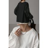 トップス レディース 秋 新作 カットソー ブラウス パフスリーブ ロンT レ | HUG.U | 詳細画像19 