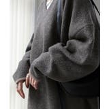 ニット レイヤード レディース トップス セーター Vネック ゆったり ドロッ | HUG.U | 詳細画像9 
