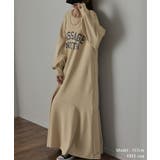 ワンピース ロングワンピース レディース ロゴスウェット ロング ロングワンピ | HUG.U | 詳細画像19 