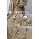 ジャンパー レディース ロング アウター ロングMA-1 ミリタリーコート ミ | HUG.U | 詳細画像22