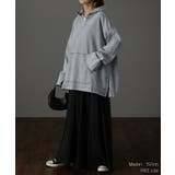 デニムパーカー オーバーサイズ アウター デニムパーカー トップス レディース | HUG.U | 詳細画像3