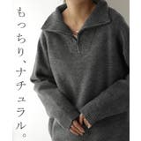 ニット ハーフジップ トップス | HUG.U | 詳細画像9 