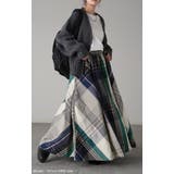 スカート 配色チェック スカート | HUG.U | 詳細画像3 