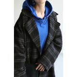 コート チェック柄 ロングコート | HUG.U | 詳細画像10 