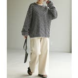 ニット 透かし編み トップス | HUG.U | 詳細画像15 