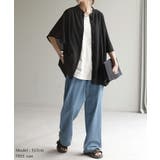 シャツ 楊柳 ノーカラー | HUG.U | 詳細画像18 