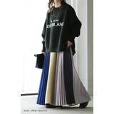 スカート 配色 プリーツ | HUG.U | 詳細画像15