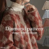 カーディガン チェック シャギー | HUG.U | 詳細画像1 