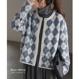 カーディガン チェック シャギー | HUG.U | 詳細画像15 