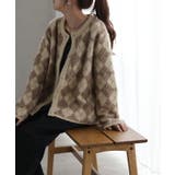 カーディガン チェック シャギー | HUG.U | 詳細画像8 