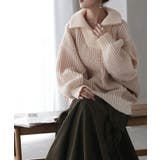 ニット ハーフジップ ハイネック | HUG.U | 詳細画像12 