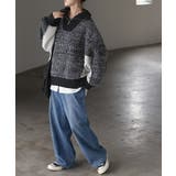 ニット ハーフジップ ハイネック | HUG.U | 詳細画像14 