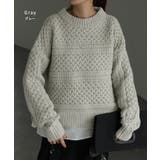 ニット シャツ 重ね着風 | HUG.U | 詳細画像13 