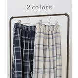 パンツ チェック ワイドパンツ | HUG.U | 詳細画像12 