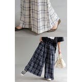 パンツ チェック ワイドパンツ | HUG.U | 詳細画像7 